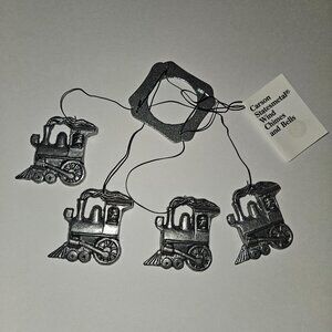 Train Pewter Carson Statesmetal Wind Chimes & Bells NEVER USED